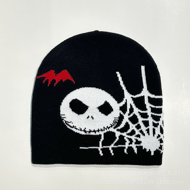 Wholesale Halloween Party Pirate Skull Acrylic knitted hat